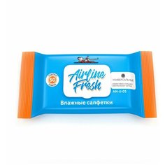 AIRLINE Салфетки влажные универсальные (50 шт) с пласт. клапаном "AIRLINE" (AN-U-05)