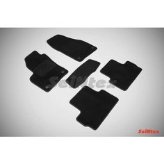 Ворсовые LUX коврики в салон Seintex для Volvo C30 2006-2013 (черные, 84987)