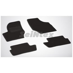 Ворсовые LUX коврики в салон Seintex для Peugeot 307 2001-2008 (черные, 83173)