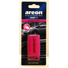 AREON Ароматизатор на печку для автомобиля Areon Vent 7 bubble gum 704-VE7-307 4.5 мл 22 г bubble gum розовый