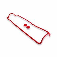 Ремкомплект клапанной крышки 2108 (прокладка + 2 втулки) (MVQ) "ПТП64" красный ПромТехПласт