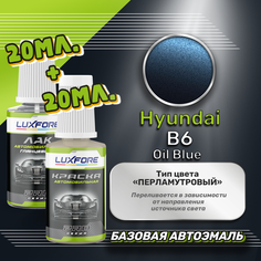 Luxfore подкраска для царапин и сколов Hyundai B6 Oil Blue 20 мл + лак 20 мл комплект