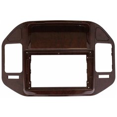 Переходная рамка Mitsubishi Pajero 3 1999-2006 г, 9-дюймов, красное дерево лакированное. Китай