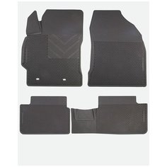Коврики Автодрайвер для Toyota Corolla Тойота Королла E140 E150 2007-2013 резиновые с бортом, соты Avtodriver