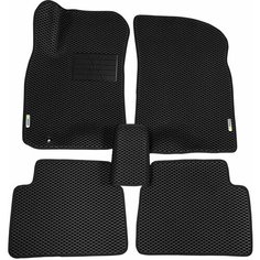 Автомобильные коврики ЭВА (EVA) для CHEVROLET LACETTI / Шевроле Лачетти / 2004 - 2013 + подпятник + 2 логотипа АвтоЕва.рф