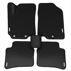 Автомобильные коврики (автоковрики) ЭВА / EVA / ЕВА для KIA RIO (III) / Киа Рио 3 / 2011-2017 г. в. + 4 логотипа АвтоЕва.рф