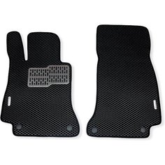 Автомобильные коврики передние (автоковрики) ЭВА (EVA) ЕВА для Mercedes-Benz E-klass (V) (W213) / Мерседес-Бенц Е-класс / 2016-н. в. + подпятник + 2 логотипа АвтоЕва.рф