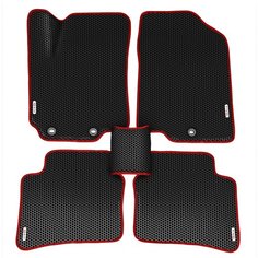 Автомобильные коврики (автоковрики) ЭВА / EVA / ЕВА для KIA RIO (III) / Киа Рио 3 / 2011-2017 г. в. + 4 логотипа АвтоЕва.рф