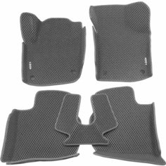 Автомобильные коврики ЭВА (EVA) для SKODA RAPID (I) / Шкода Рапид / с 3D бортами 2012-2020 + 2 логотипа АвтоЕва.рф