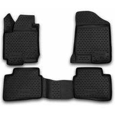 Коврики 3D в салон KIA Ceed, 2006-2012, 4 шт. (полиуретан), Киа Сид Element