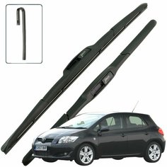 Дворники Toyota Auris (1) E150 / Тойота Аурис Е150 2006 / 2007 / 2008 / 2009 / 2010 Щетки стеклоочистителя гибридные ОЕМ для автомобиля LYNXauto 650мм-400мм к-т 2шт.