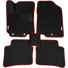 Автомобильные коврики ЭВА (EVA) для KIA RIO (III) / Киа Рио 3 / 2011-2017 + подпятник + 2 логотипа АвтоЕва.рф