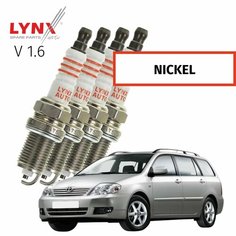 Свечи зажигания Toyota Corolla (1) / Тойота Королла 2000 2001 2002 2003 2004 2005 2006 2007 V1.6 3ZZ-FE / никель, 4шт LYNXauto