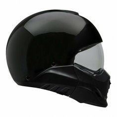 Мотошлем модульный Bell Broozer Solid Helmet черный глянцевый Размер L (59/60)