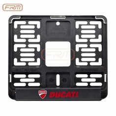 Рамка номера с логотипом Ducati на мотоцикл скутер мопед квадроцикл для мотоциклиста, красная FRM