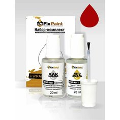Подкраска NISSAN QASHQAI, ROGUE SPORT (J11), код Z10, SOLID RED, набор FixPaint Double, краска и лак для подкраски сколов и царапин