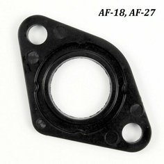 Проставка карбюратора (прокладка) для Хонда Дио Аф-18, Аф-27 Honda Dio AF-18, AF-27 текстолит Нет бренда