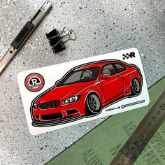 Виниловая наклейка машинка BMW Resource Stickers