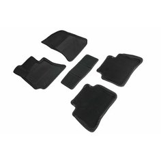 Автомобильные коврики EVA 3D Mercedes-Benz E-Class W212 2009- 2016 черные, с рисунком соты Seintex 95452