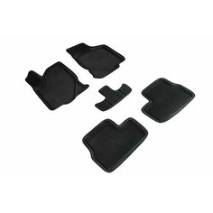 Автомобильные коврики EVA 3D Lada Granta, Kalina, Datsun on-DO , mi-DO 2014-н. в. черные, с рисунком соты Seintex 95167