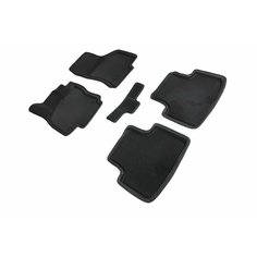 Автомобильные коврики EVA 3D Volkswagen Passat B8 2015-н. в. черные, с рисунком соты Seintex 96715