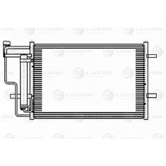 Радиатор кондиционера Mazda 3 (BL) (09-) (LRAC 25Z6) Luzar
