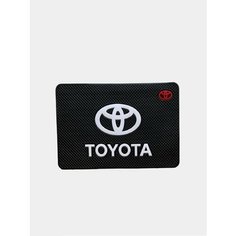 Коврик на панель автомобиля противоскользящий с логотипом TOYOTA Нет бренда