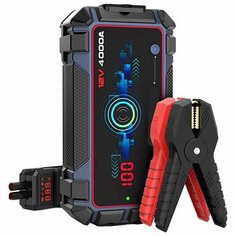 Пуско-зарядное автомобильное автономное устройство JUMP STARTER 20000 mAh, 1000А-3000А, USB, LED-фонарь Uvenergo