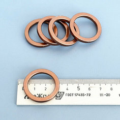 Прокладка глушителя (кольцо) на скутер 2т Honda Suzuki Yamaha 5шт Нет бренда