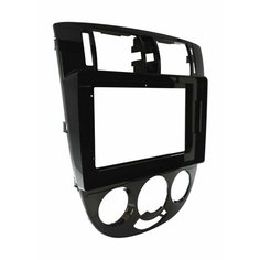 Рамка переходная для автомагнитолы 10"дюймов в Chevrolet Lacetti 2004 - 2013 (седан, кондиционер, черная) Нет бренда