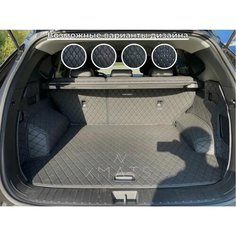 3D коврики из экокожи в багажник для Hyundai Tucson NX4 длинная база (4 п-е, 2020 - н. в.) / 3Д коврики из экокожи в багажник для Хендай Туксон NX4 длинная база (4 п-е, 2020 - н. в.) Xmats