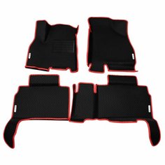 Автомобильные коврики ЭВА (EVA) для CHERY TIGGO 8 (8 PRO, 8 PRO MAX, 8 PRO E+) Черри Тигго 8 (8 Про) с 3D бортами 2018 - н. в. + подпятник + 4 логотипа АвтоЕва.рф