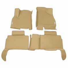 Автомобильные коврики ЭВА (EVA) для CHERY TIGGO 8 (8 PRO, 8 PRO MAX, 8 PRO E+) Черри Тигго 8 (8 Про) с 3D бортами 2018 - н. в. + 2 логотипа АвтоЕва.рф