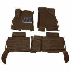 Автомобильные коврики ЭВА (EVA) для CHERY TIGGO 8 (8 PRO, 8 PRO MAX, 8 PRO E+) Черри Тигго 8 (8 Про) с 3D бортами 2018 - н. в. + подпятник + 4 логотипа АвтоЕва.рф