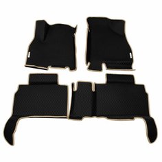 Автомобильные коврики ЭВА (EVA) для CHERY TIGGO 8 (8 PRO, 8 PRO MAX, 8 PRO E+) Черри Тигго 8 (8 Про) с 3D бортами 2018 - н. в. + 2 логотипа АвтоЕва.рф
