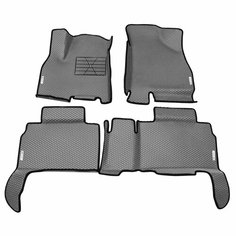 Автомобильные коврики ЭВА (EVA) для CHERY TIGGO 8 (8 PRO, 8 PRO MAX, 8 PRO E+) Черри Тигго 8 (8 Про) с 3D бортами 2018 - н. в. + подпятник + 4 логотипа АвтоЕва.рф