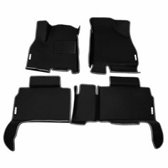 Автомобильные коврики ЭВА (EVA) для CHERY TIGGO 8 (8 PRO, 8 PRO MAX, 8 PRO E+) Черри Тигго 8 (8 Про) с 3D бортами 2018 - н. в. + подпятник + 4 логотипа АвтоЕва.рф
