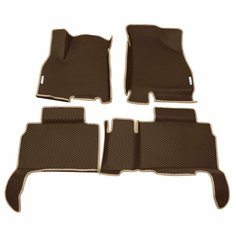 Автомобильные коврики ЭВА (EVA) для CHERY TIGGO 8 (8 PRO, 8 PRO MAX, 8 PRO E+) Черри Тигго 8 (8 Про) с 3D бортами 2018 - н. в. + 2 логотипа АвтоЕва.рф