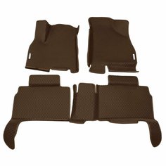 Автомобильные коврики ЭВА (EVA) для CHERY TIGGO 8 (8 PRO, 8 PRO MAX, 8 PRO E+) Черри Тигго 8 (8 Про) с 3D бортами 2018 - н. в. + 2 логотипа АвтоЕва.рф