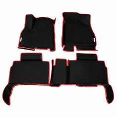 Автомобильные коврики ЭВА (EVA) для CHERY TIGGO 8 (8 PRO, 8 PRO MAX, 8 PRO E+) Черри Тигго 8 (8 Про) с 3D бортами 2018 - н. в. + 2 логотипа АвтоЕва.рф