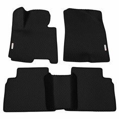 Автомобильные коврики (автоковрики) ЭВА / EVA / ЕВА для Kia Sportage (V) / Киа Спортейдж 5 / 2021 - н. в. + 2 логотипа АвтоЕва.рф