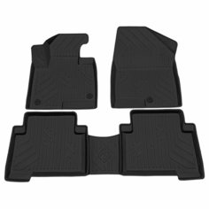 Коврики салона для Hyundai Santa Fe 2013-2018 / Хендай Санта Фе 3 Rezkon