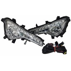 Противотуманные фары (комплект) для Киа Спортейдж 3 2010-2016 год выпуска (Kia Sportage 3) Forward KASPR10-074-N