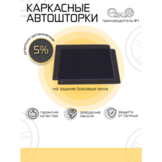 Шторки EscO PREMIUM 90-95% на Chery Omoda C5 1G (2022 - н. в.) Кроссовер на Задние двери, крепление Магниты ЭскО /Каркасные автошторки
