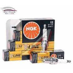 Свеча зажигания NGK V-Line №11 Ваз 2112 16 кл, Газ-405, (4шт)