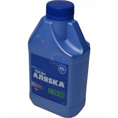 Антифриз Аляска, ЭКО А-40, традиционный, синий, для грузовой техники, бутылка 1л Alyaska