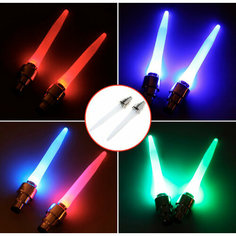 Светодиодная подсветка для велосипедного колеса LED, светящиеся колпачки на ниппель, 2 шт Hanox
