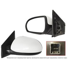 Зеркало левое для Киа Рио 3 2011-2017 год выпуска (Kia Rio 3) SAT ST-KA47-940-D2