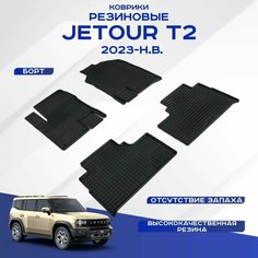 Автомобильные коврики Jetour T2 , Джетур Т2 2023 - н. в. резиновые рисунок сетка Seintex 99835