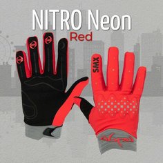 Мотоперчатки EDGE NITRO Neon Red S